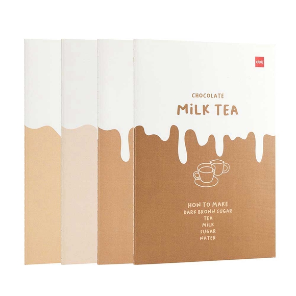 Deli Milk Tea B5 40 Yp. Çizgili Dikişli Defter NB540