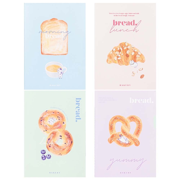 Deli Notebook A5 40yp Meow Donuts Defter FA540