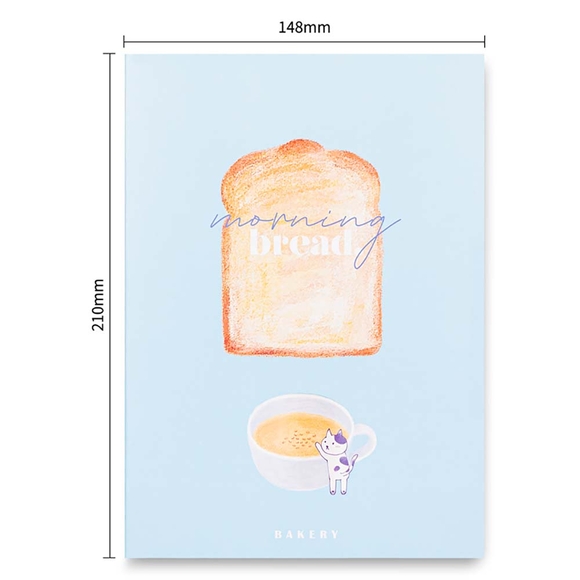 Deli Notebook A5 40yp Meow Donuts Defter FA540