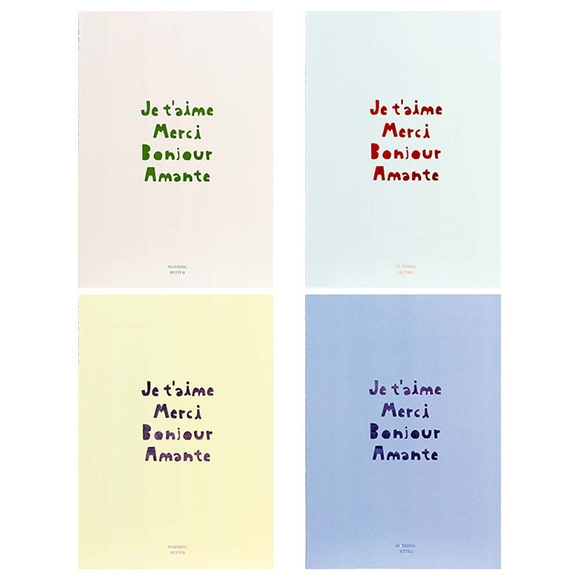 Deli Notebook A5 40yp Simple Letter Defter FA540