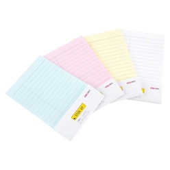 Deli Pastel Renkler Çizgili 40 Yp. 152x102 mm Yapışkanlı Not Kağıdı 21527 - Thumbnail