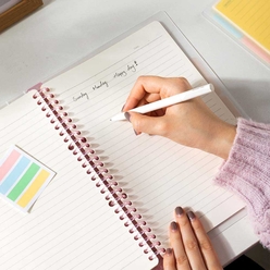 Deli - Deli PVC Kapak Sayfa Yedekli A5 60 Yp. Pembe Defter N020