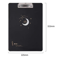 Deli - Deli Şeffaf Sekreterlik A4 Desenli (Ay Desenli) 72400