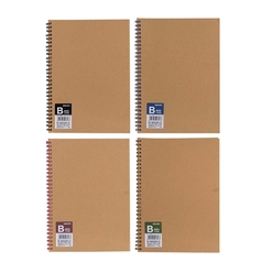 Deli Spiral Kraft Notebook LB560-05 - Thumbnail