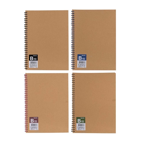 Deli Spiral Kraft Notebook LB560-05