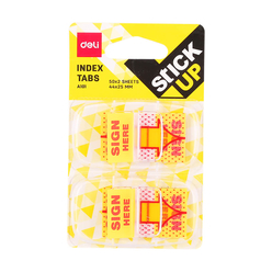 Deli Sticky Notes İndex Tabs 2 renk 50’li A10101 - Thumbnail