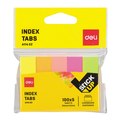 Deli Sticky Notes İndex Tabs 5 renk 100’lü A11402 - Thumbnail