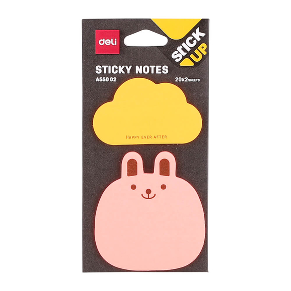 Deli Sticky Notes Yapışkanlı Not Kağıdı 2 Renk 20 Sayfa A55002