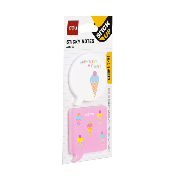 Deli Sticky Notes Yapışkanlı Not Kağıdı 30x2 A55302