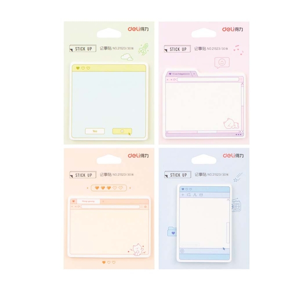 Deli Sticky Notes Yapışkanlı Not Kağıdı 30Yp. 21523