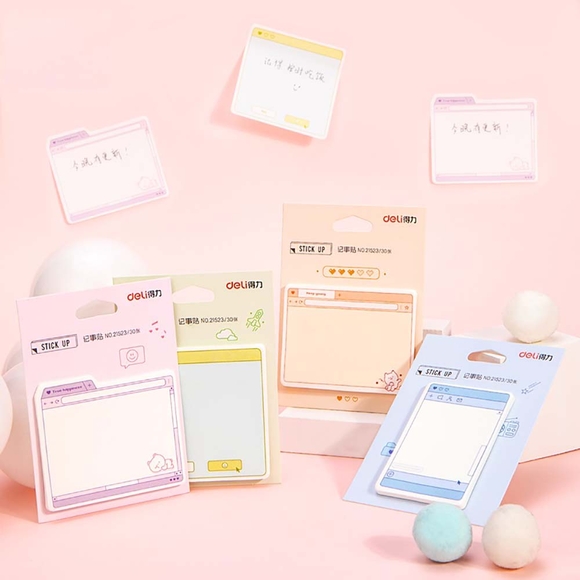 Deli Sticky Notes Yapışkanlı Not Kağıdı 30Yp. 21523