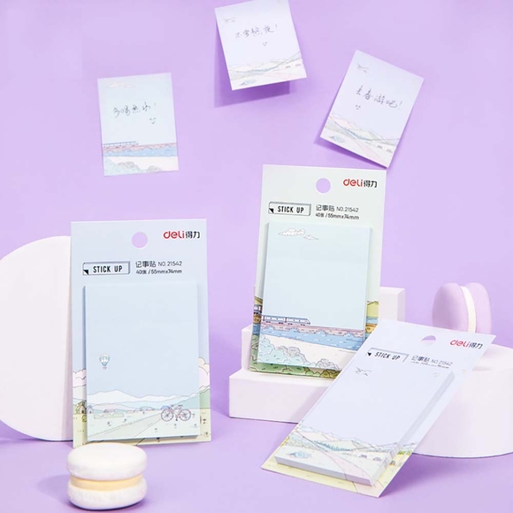 Deli Sticky Notes Yapışkanlı Not Kağıdı 55x74mm 40Yp. 21542