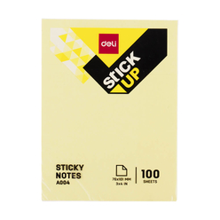 Deli Sticky Notes Yapışkanlı Not Kağıdı 76x101 mm Sarı EA00453 - Thumbnail