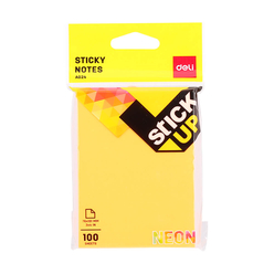 Deli Sticky Notes Yapışkanlı Not Kağıdı 76X101 Neon 100 Yaprak A02402 - Thumbnail