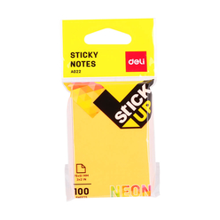 Deli Sticky Notes Yapışkanlı Not Kağıdı 76x51 mm Neon 100 Sayfa A02202 - Thumbnail