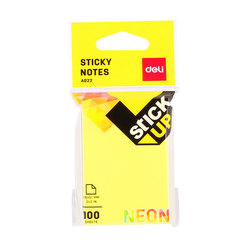 Deli Sticky Notes Yapışkanlı Not Kağıdı 76x51 mm Neon 100 Sayfa A02202 - Thumbnail