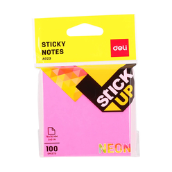 Deli Sticky Notes Yapışkanlı Not Kağıdı 76x76 mm Neon 100 Sayfa A02302 - Thumbnail