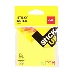 Deli Sticky Notes Yapışkanlı Not Kağıdı 76x76 mm Neon 100 Sayfa A02302 - Thumbnail