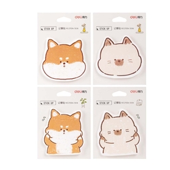 Deli - Deli Sticky Notes Yapışkanlı Not Kağıdı Hayvan Şekilli 30Yp. 21534