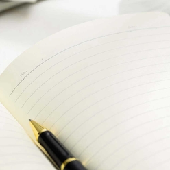 Deli Suni Deri Mavi A5 80 Yp. Çizgili Defter N123L - Thumbnail