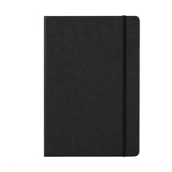 Deli - Deli Suni Deri Siyah A5 96 Yp. Çizgili Defter N112L