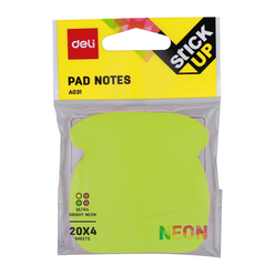 Deli Yapışkanlı Not Kağıdı 4x20yp Renk Ultra Neon A03102 - Thumbnail