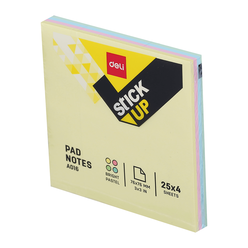 Deli - Deli Yapışkanlı Not Kağıdı 76×76mm 4*25yp A01603