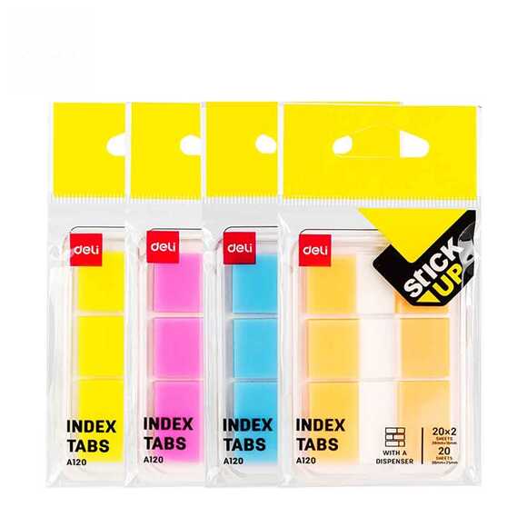 Deli Yapışkanlı Not Kağıdı Index Tabs 5 li Pastel Renk A120 / 100180342