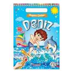 Deniz - Boyama Çantam - Renkli Çıkartmalı - Thumbnail