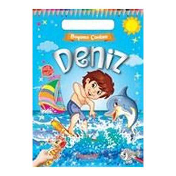 Deniz - Boyama Çantam - Renkli Çıkartmalı