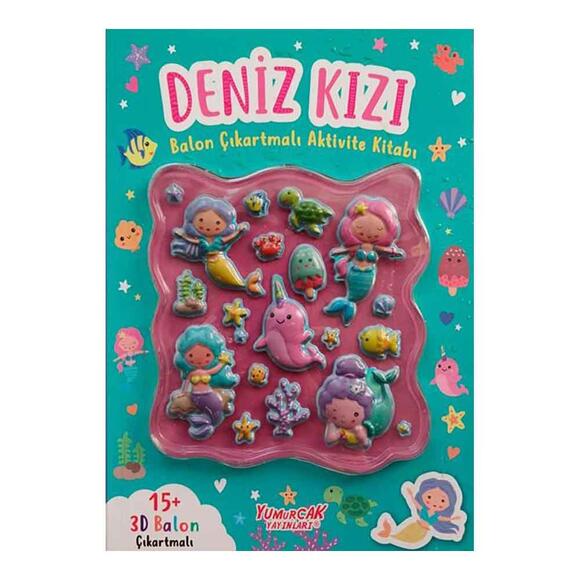Deniz Kızı - Balon Çıkartmalı Aktivite Kitabı