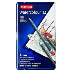 Derwent Watercolour Aquarell Boya Kalemi 12 Renk DW32881 - Thumbnail