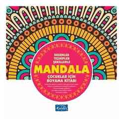 Parıltı Yayınları - Desenler Tezhipler Şekillerle Mandala - Pembe Kitap