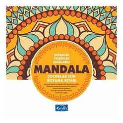 Desenler Tezhipler Şekillerle Mandala - Sarı Kitap - Thumbnail