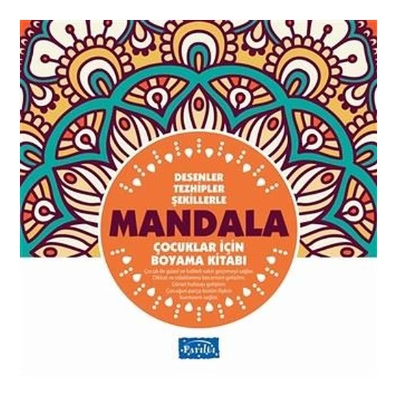 Desenler Tezhipler Şekillerle Mandala - Turuncu Kitap