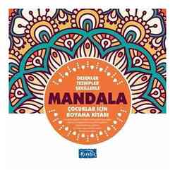 Desenler Tezhipler Şekillerle Mandala - Turuncu Kitap - Thumbnail
