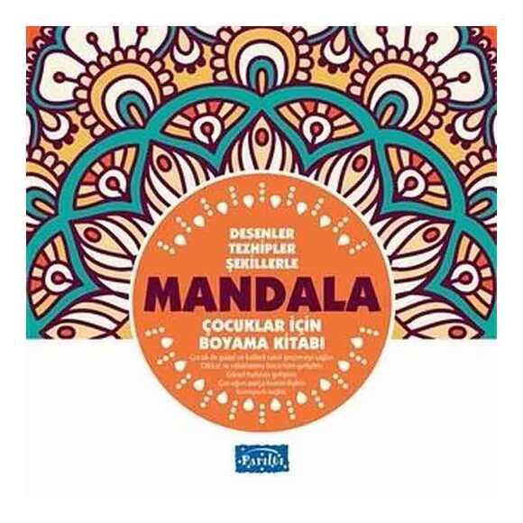 Desenler Tezhipler Şekillerle Mandala - Turuncu Kitap