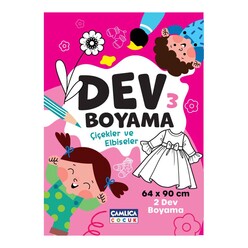 Dev Boyama 3 Çiçekler Ve Elbiseler - Thumbnail