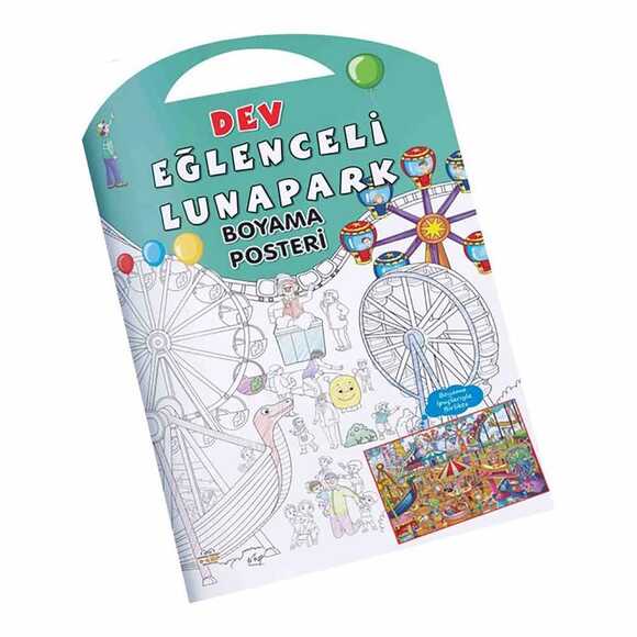 Dev Boyama Poster Eğlenceli Lunapark