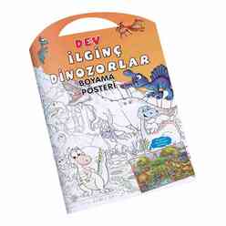 Dev Boyama Poster İlginç Dinozorlar - Thumbnail