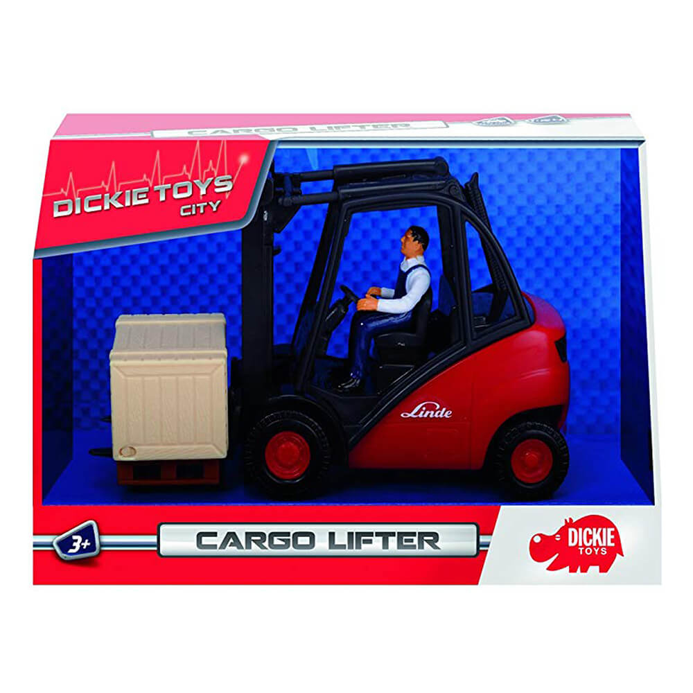 Dickie 203742005 Rot Ca. 15cm Cargo Lifter / Gabelstapler Toys City 
