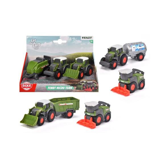 Dickie Fendt Micro Team 3’lü Tarım Araç Seti 9 Cm 3 Asorti 203732001
