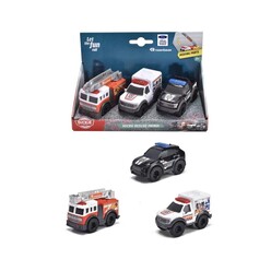 Dickie - Dickie Micro Rescue Team 3’lü Kurtarma Araç Seti 8 Cm 2 Asorti 203712031