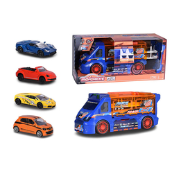 Dickie Race’n Carry Van & 4 Cars 212058192 - Thumbnail