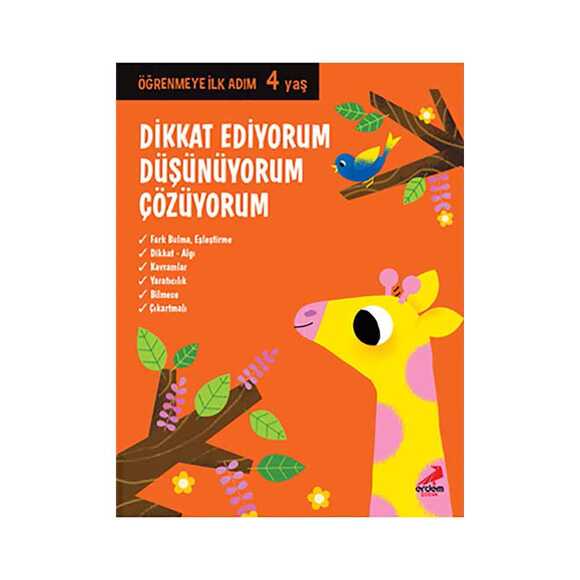 Dikkat Ediyorum, Düşünüyorum, Çözüyorum 4 yaş