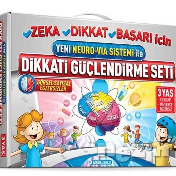 Dikkati Güçlendirme Seti 3 Yaş - Yeni Neoro - Via Sistemi İle