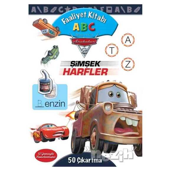 Disney Arabalar Faaliyet Kitabı ABC - Şimşek Harflar