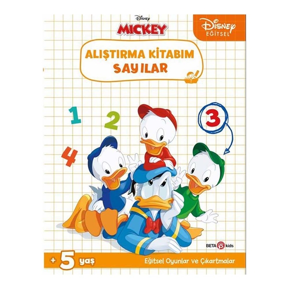 Disney Eğitsel Çıkartmalı Alıştırma Kitabım Sayılar