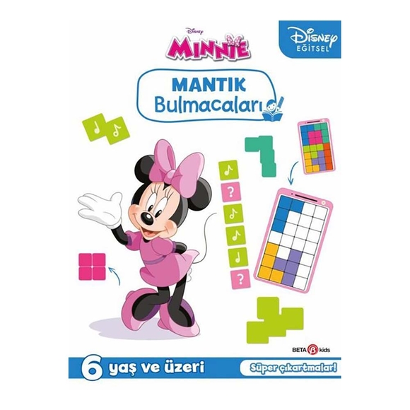 Disney Eğitsel Minnie Çıkartmalı Mantık Bulmacaları