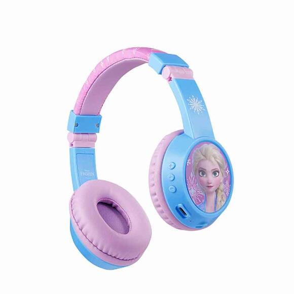 Disney Frozen Karlar Ülkesi - Anna Elsa Mikrofonlu Bluetooth Kulaklık Kablosuz Çocuk Kulaklığı Lisan